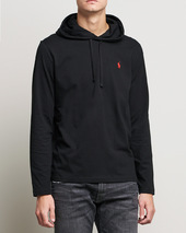 Polo Ralph Lauren Long Sleeve Hooded T-shirt Polo Black
