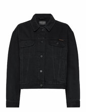 Berit Denim Jacket Asphalt Black Farkkutakki Denimtakki Black Nudie Jeans