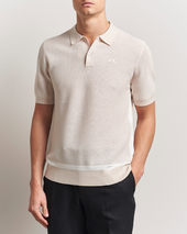 J.lindeberg Reymond Structure Knit Polo Moonbeam