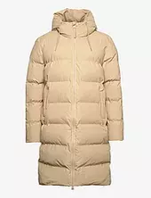 Alta Longer Puffer Jacket W3t4 Topattu Pitkä Takki Cream Rains
