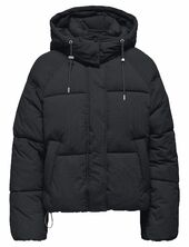 Onlhope Short Puffer Jacket Cc Otw Vuorillinen Takki Topattu Takki Black Only