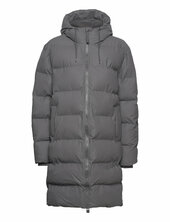 Alta Longer Puffer Jacket W3t4 Topattu Pitkä Takki Grey Rains