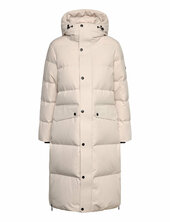 Crown Down Parka Vuorillinen Takki Topattu Takki Beige J. Lindeberg
