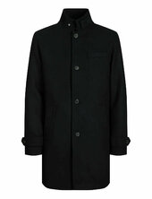 Jjemelton Wool Blend Coat Sn Villakangastakki Pitkä Takki Black Jack & J S