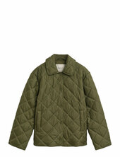 Quilted Jacket With Collar Tikkitakki Khaki Green Gant