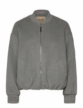 Mmdumont Wool Jacket Bombertakki Grey Mos Mosh