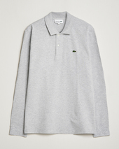 Lacoste Original Long Sleeve Polo Piké Silver Chine