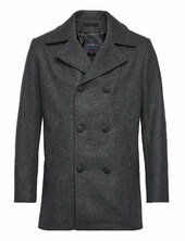 Pea Coat "kermoor" Villakangastakki Grey Armor Lux