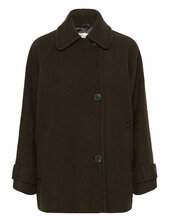Thoraiw Minona Coat R Villakangastakki Pitkä Takki Brown Inwear