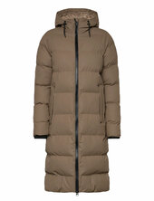 Ivy Puffer Coat Topattu Pitkä Takki Beige Tretorn