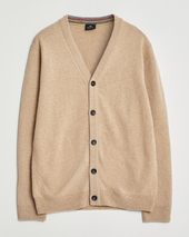 Ps Paul Smith Merino Knitted Cardigan Beige