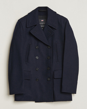 Gloverall Churchill Reefer Peacoat Navy