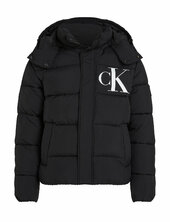 Essentials Non Down Jacket Vuorillinen Takki Topattu Takki Black Calvin Klein Jeans