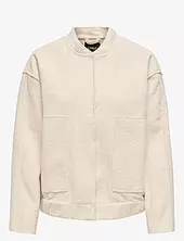 Onlgaia Boucle Bomber Cc Otw Bombertakki White Only