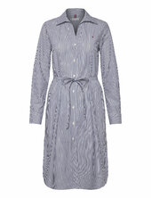 Ess Poplin Regular Shirt Dress Polvipituinen Mekko Navy Tommy Hilfiger