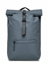 Rolltop Rucksack W3 Reppu Laukku Blue Rains
