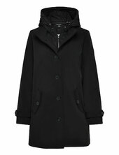 Hooded Quilted-vestee Jacket Vuorillinen Takki Topattu Takki Black Lauren Ralph Lauren