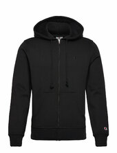 Full Zip Hoodie Sweatshirt Ohut Takki Black Champion