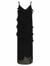 Crtima Dress Polvipituinen Mekko Black Cream