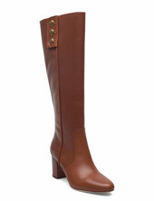 Smooth Calf-kenndi Tl Hl-bo-tal Korkeavartiset Saapikkaat Brown Lauren Ralph Lauren