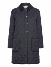 Quilted Cord Detailed Coat Tikkitakki Navy Gant