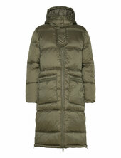 Francessz Jacket Outerwear Topattu Pitkä Takki Khaki Green Saint Tropez