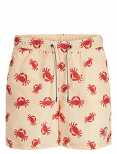 Jpstfiji Jjswim Aop Ss24 Ly Sn Uimashortsit Beige Jack & J S