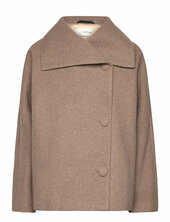 Perryiw Short Coat Villakangastakki Beige Inwear