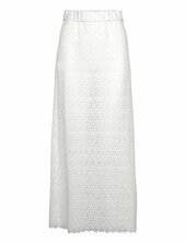 Paulina Skirt Pitkä Hame White Stylein