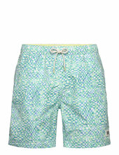 Mini-printed Mid-length Swimshort Uimashortsit Blue Scotch & Soda