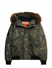Everest Hooded Puffer Bomber Bombertakki Takki Multi/patterned Superdry