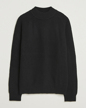 Filippa K Ribbed Wool Mockneck Sweater Black