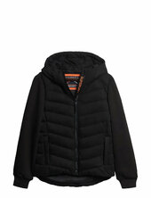 Hood Storm Hybrid Padded Jkt Vuorillinen Takki Topattu Takki Black Superdry