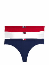 3 Pack Thong Stringit Alusvaatteet Multi/patterned Tommy Hilfiger