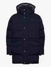 Long Alta Down Jacket Vuorillinen Takki Topattu Takki Navy Gant