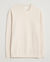 Nn07 Danny Rib Knitted Crew Neck Ivory