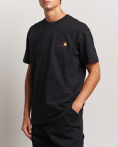 Carhartt Wip American Script Short Sleeve T-shirt Black