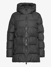 Alta Long Puffer String W Jacket W3t4 Topattu Pitkä Takki Black Rains