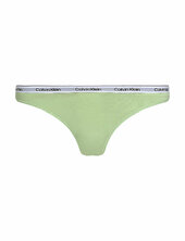 Thong 3pk Stringit Alusvaatteet Green Calvin Klein
