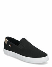 Vulc Canvas Slip-on Sneaker Tennarit Sneakerit Black Tommy Hilfiger