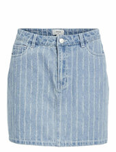 Objsali Hw Denim Mini Skirt 131 Lyhyt Hame Blue Object