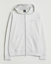 New Balance Essentials Terry Full Zip Hoodie Ash Heather