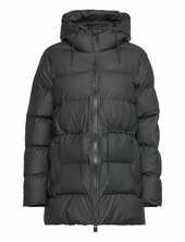 Alta Long Puffer String W Jacket W3t4 Topattu Pitkä Takki Black Rains