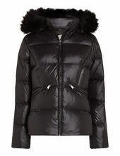 Mw Padded Real Down Jacket Vuorillinen Takki Topattu Takki Black Calvin Klein
