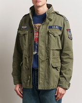 Polo Ralph Lauren Herringbone Field Jacket Olive Mountain