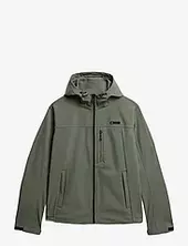 Hooded Soft Shell Trekker Jkt Vuorillinen Takki Topattu Takki Green Superdry