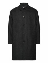 Wool Herringb Curtis Coat Villakangastakki Pitkä Takki Grey Mads Nørgaard