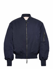 Wwelwyn Bomber Jacket Bombertakki Takki Navy Wood Wood