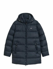 Active Cloud Mid Length Jkt Vuorillinen Takki Topattu Takki Navy Gant