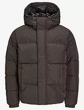 Jjebradley Puffer Hood Sn Vuorillinen Takki Topattu Takki Brown Jack & J S
